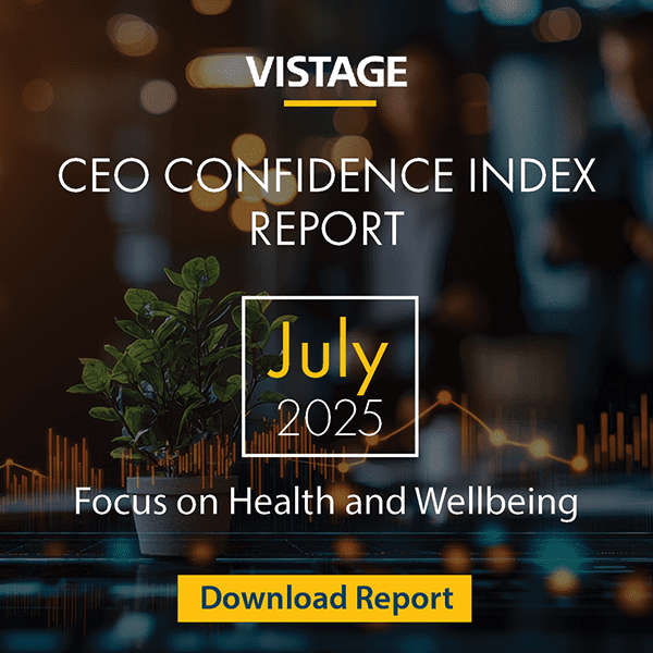 Vistage CEO confidence index July 2025
