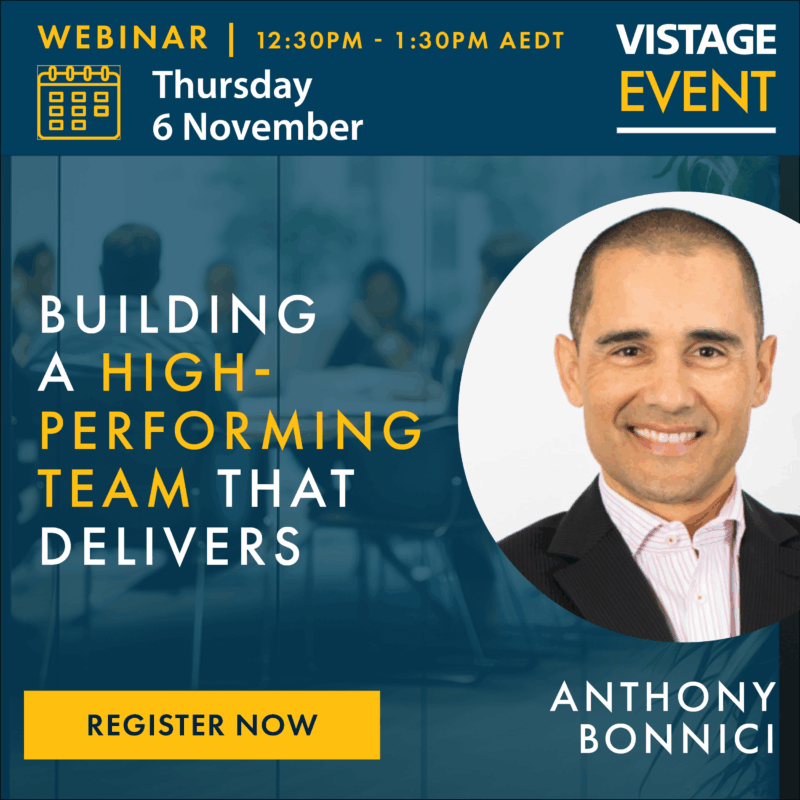 Anthony Bonnici Vistage Webinar 6 Nov 25